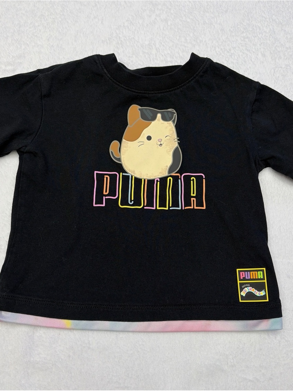 black PUMA x SQUISHMALLOWS Jersey Fashion T-Shirt